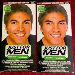 Just for men hair color deep dark brown lot of 2